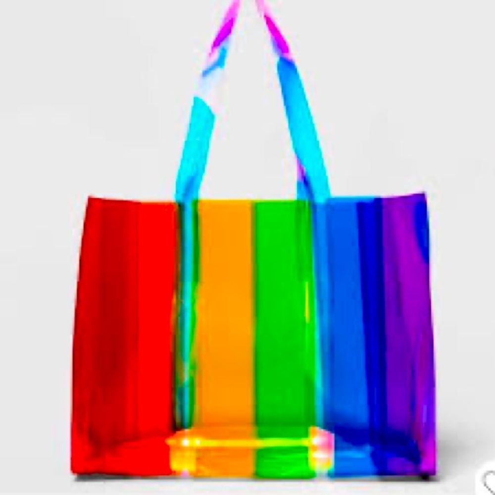 IRIDESCENT RAINBOW TOTE